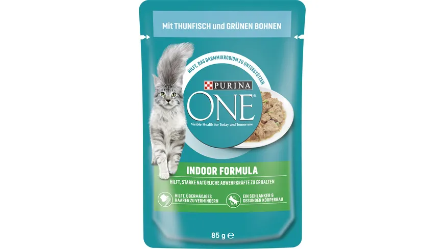 PURINA ONE Indoor Formula mit Thunfisch und grünen Bohnen 85 g