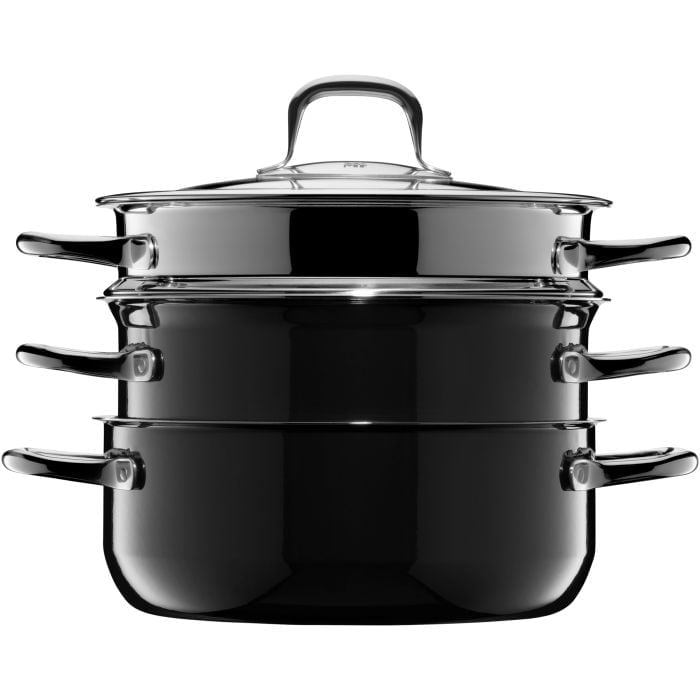 Fusiontec Compact Topf-Set, 3-teilig, Black