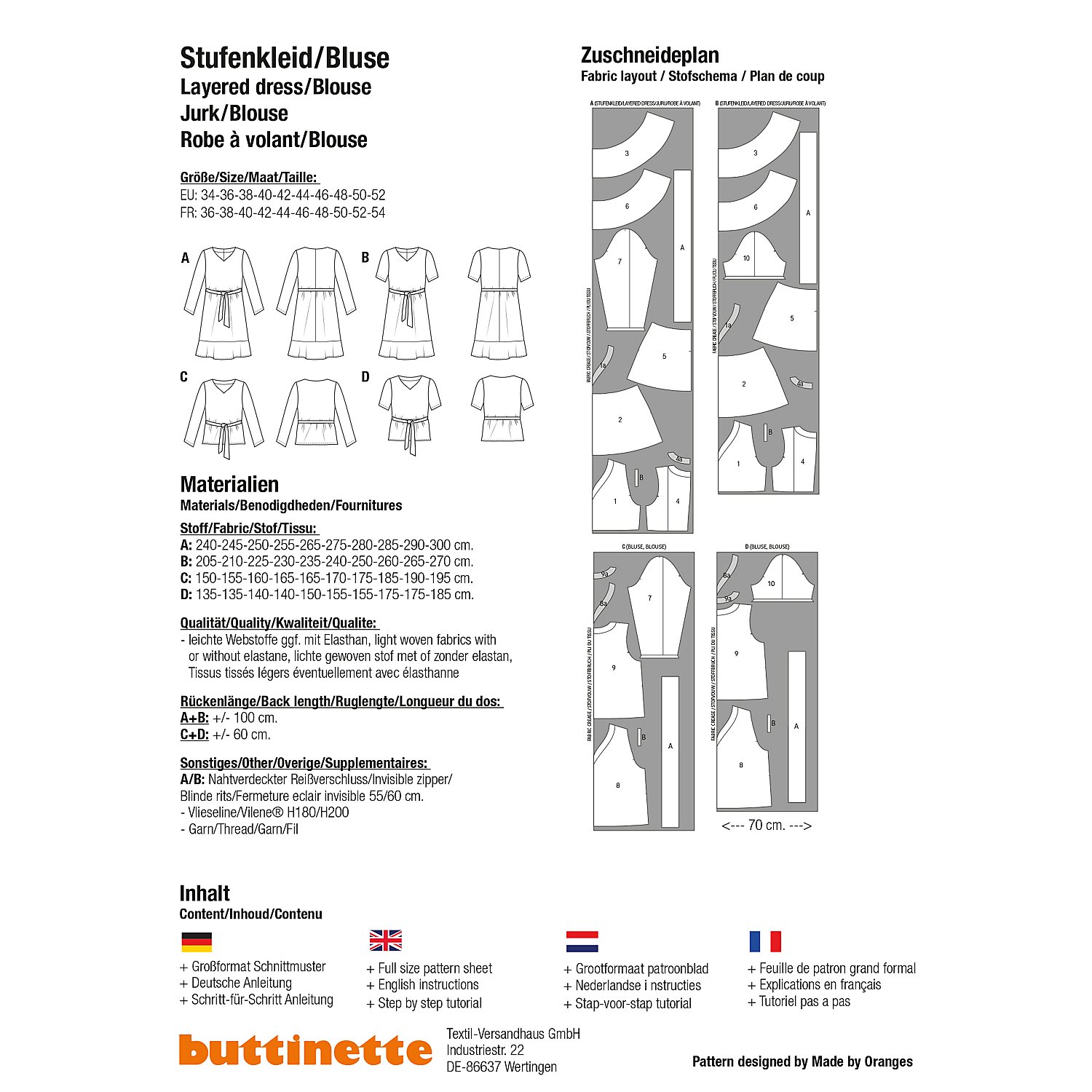 buttinette Schnitt 