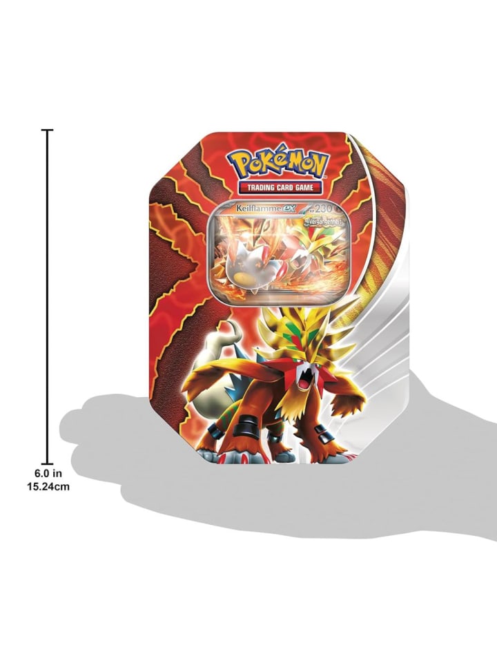 Pokémon Tin Box Keilflamme | Pokemon | Sammel-Karten | Kollektion deutsch günstig kaufen onesize