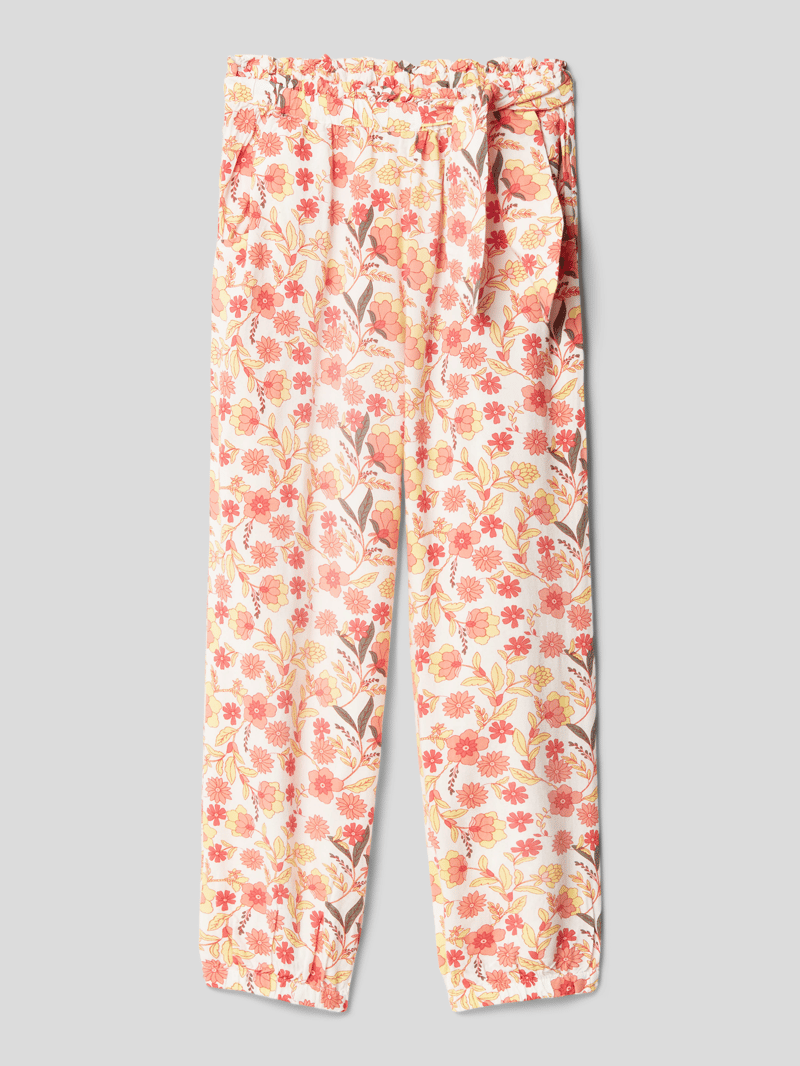 Hose mit Allover-Muster in apricot