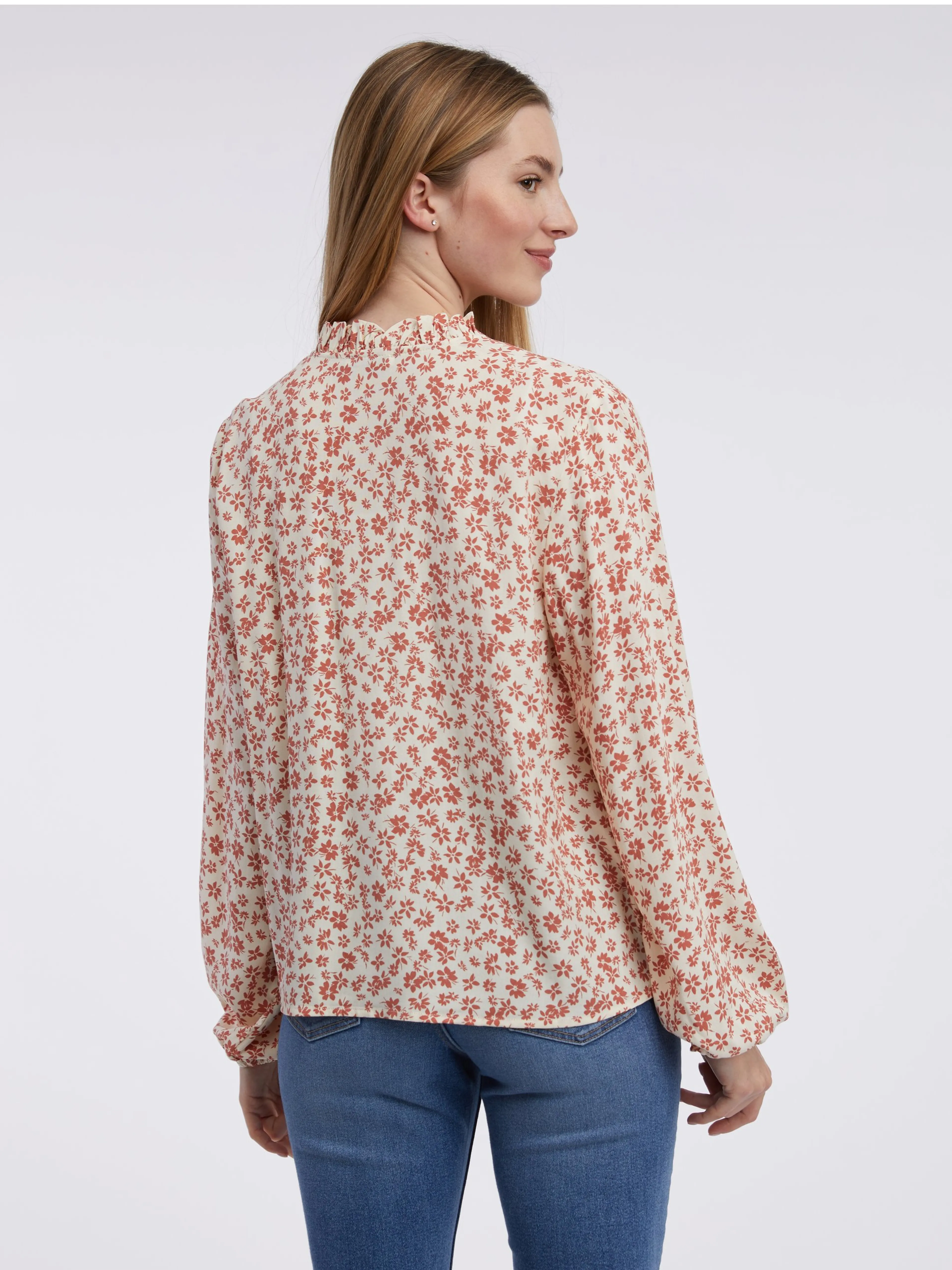 Burgunderfarbene Damenbluse ORSAY