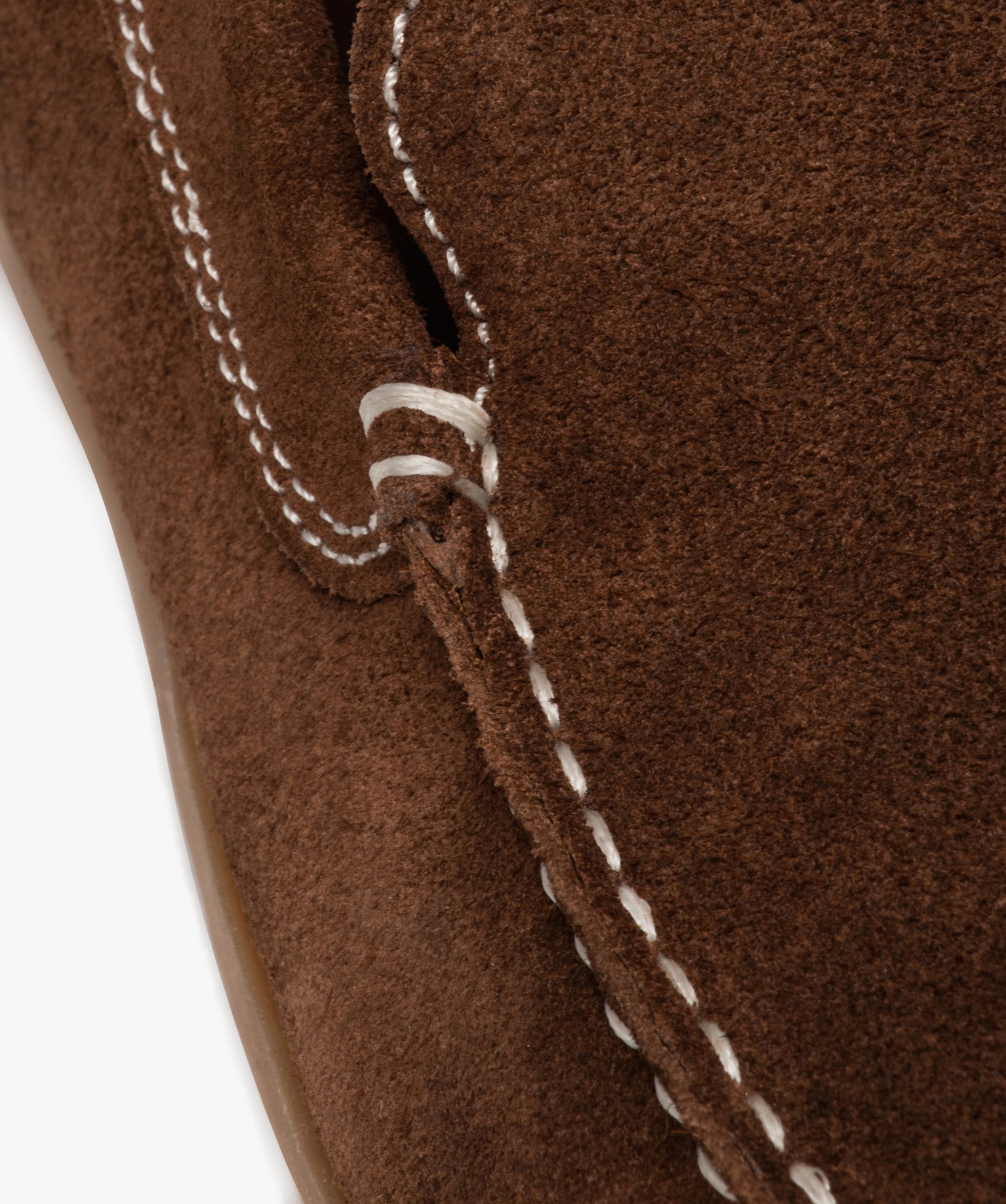 Mocassins homme unis en cuir velours marron | GEMO