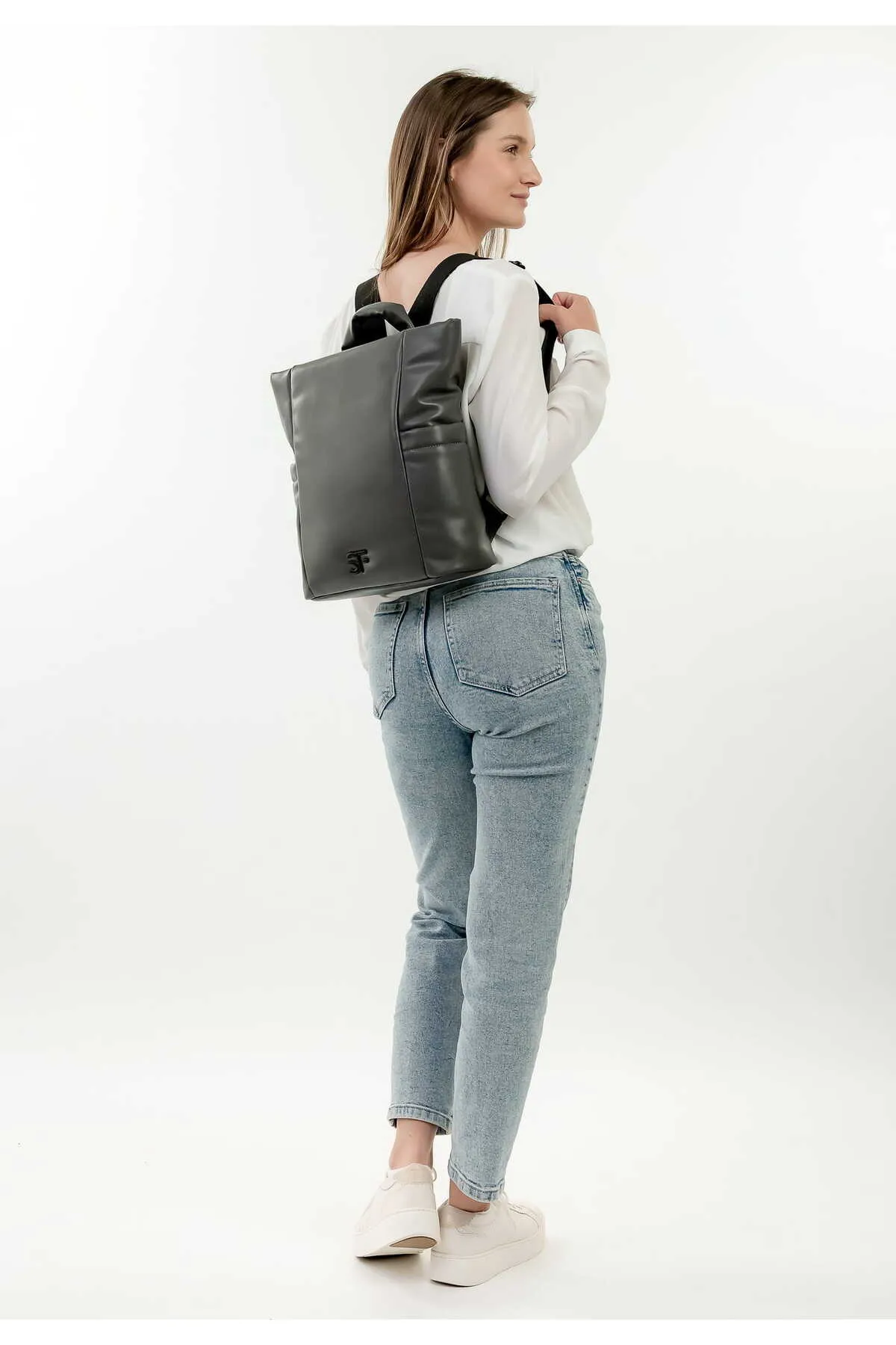 SURI FREY  Rucksack - Grau - Unifarben