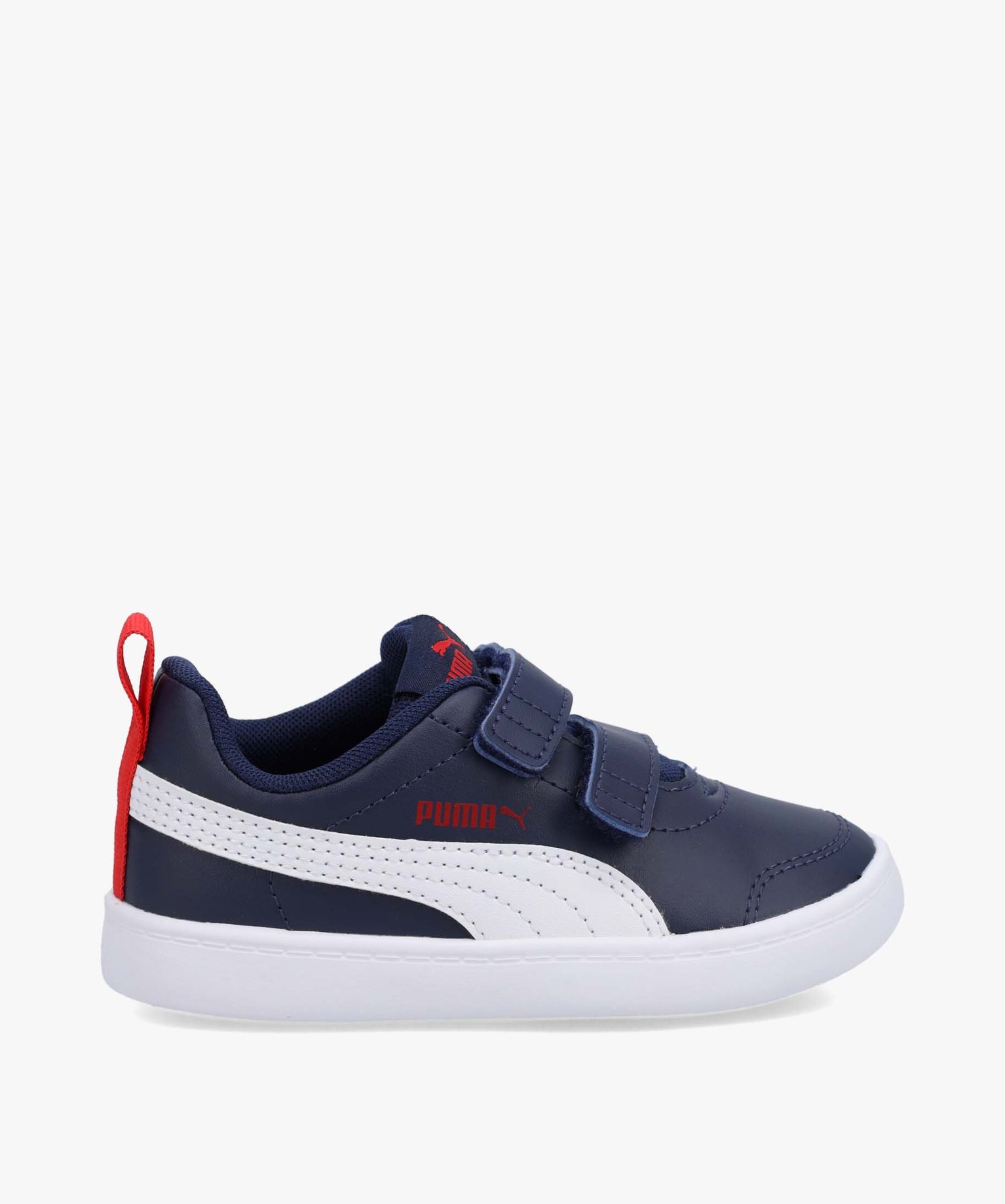 Baskets Garçon bicolores à scratch – Puma Courtflex marine | GEMO
