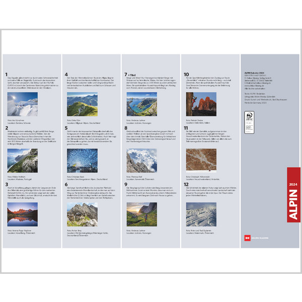 ALPIN KALENDER 2024 - Kalender
