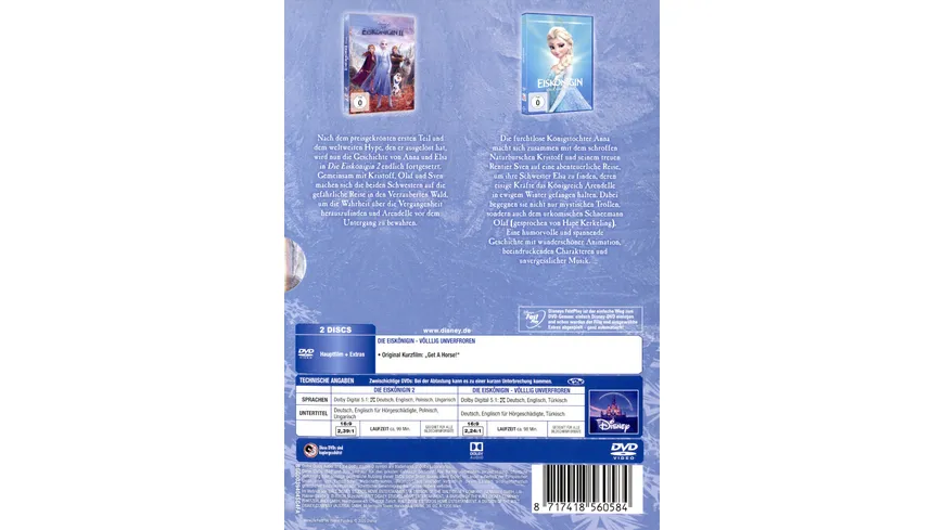 Die Eiskönigin 1+2  [2 DVDs]