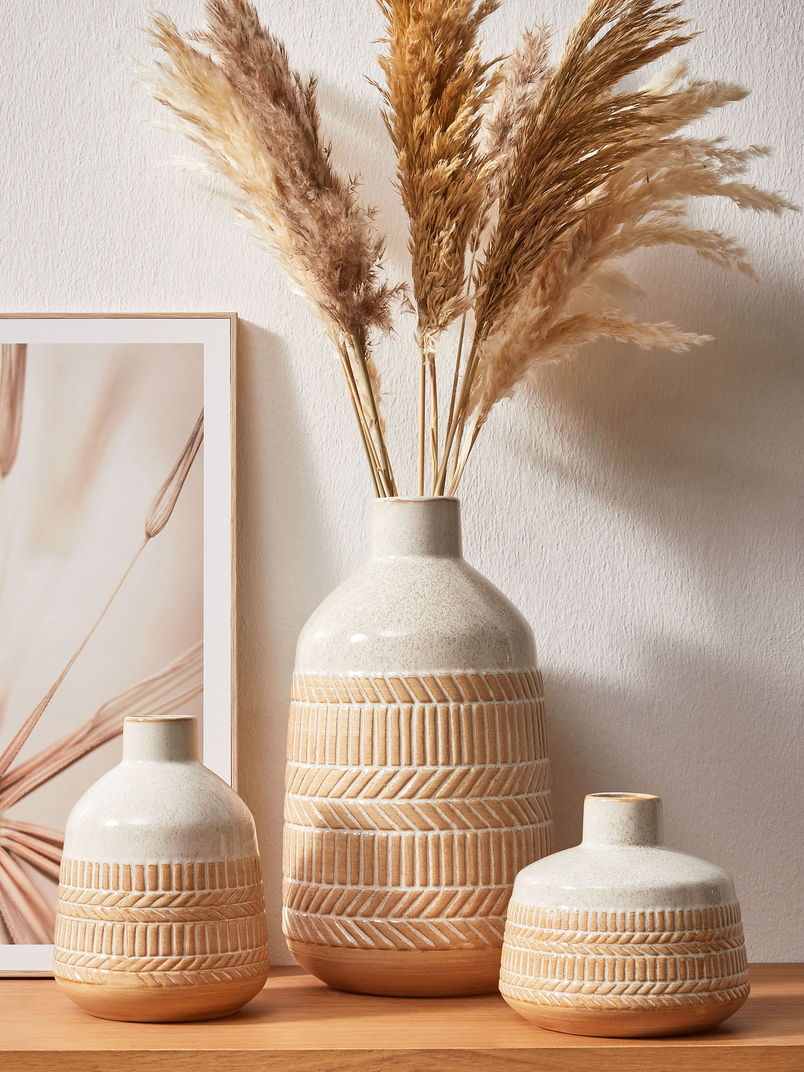 Roman Deko-Vase, Graubraun