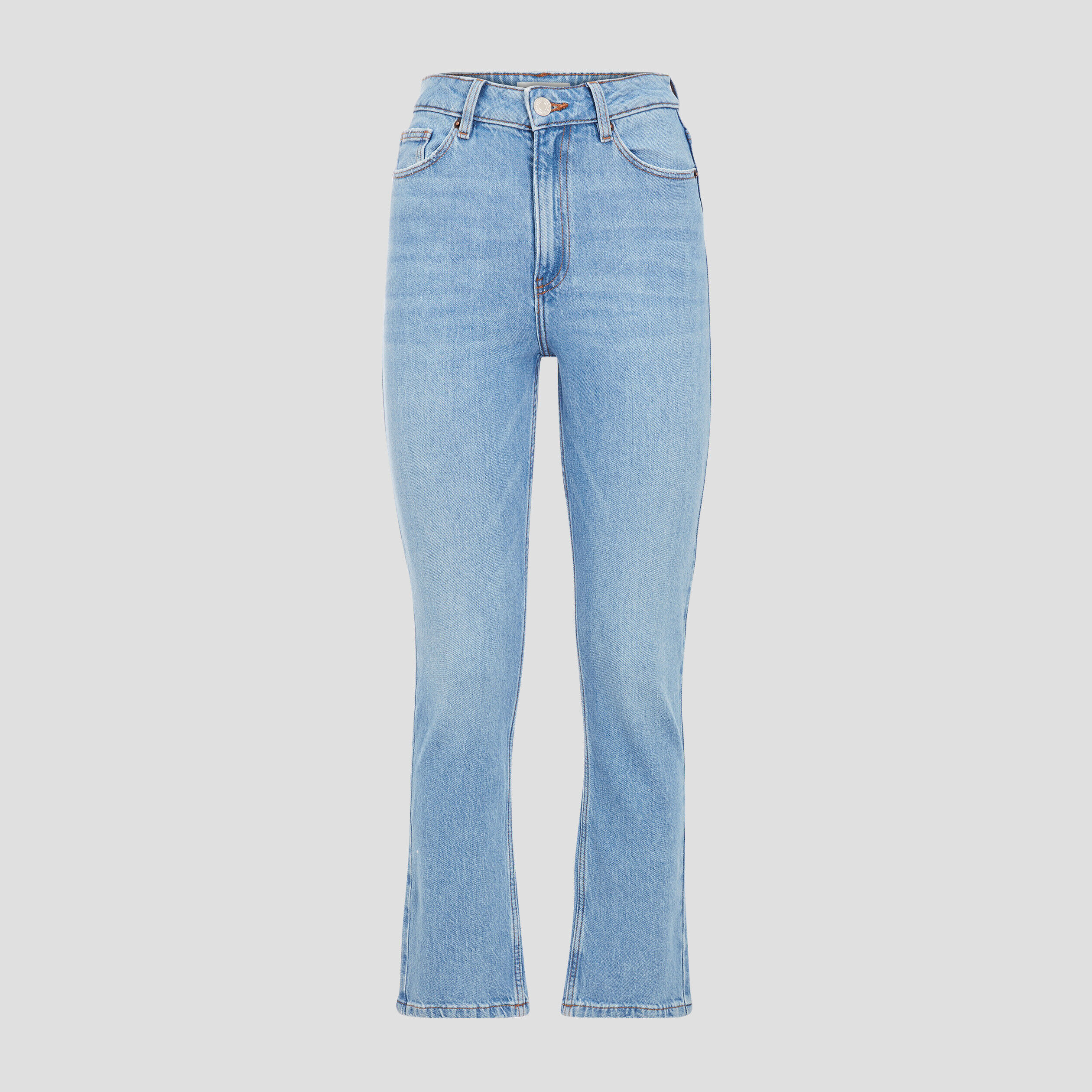 Jeans slim taille haute denim bleach femme | Cache Cache