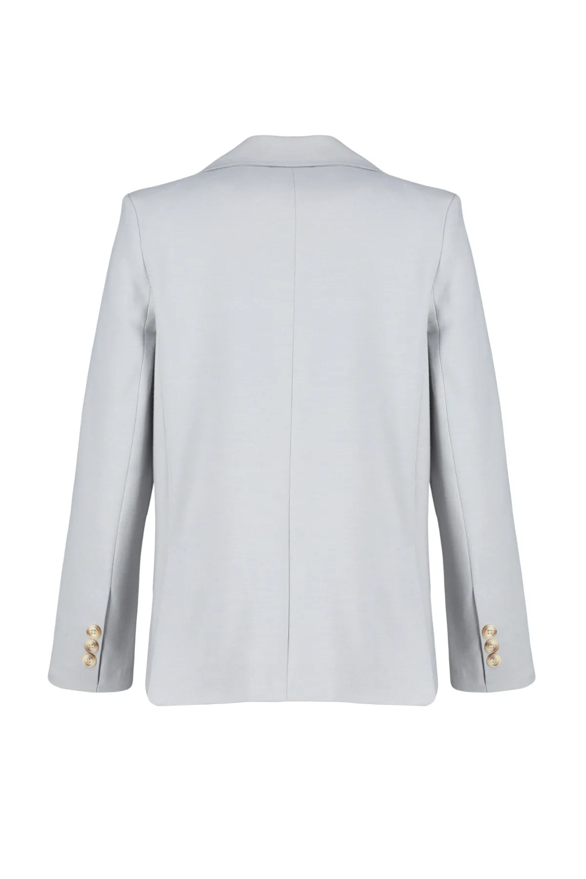 Trendyol Collection  Graue, regelmäßig gefütterte, gewebte Blazerjacke TWOAW23BC00132
