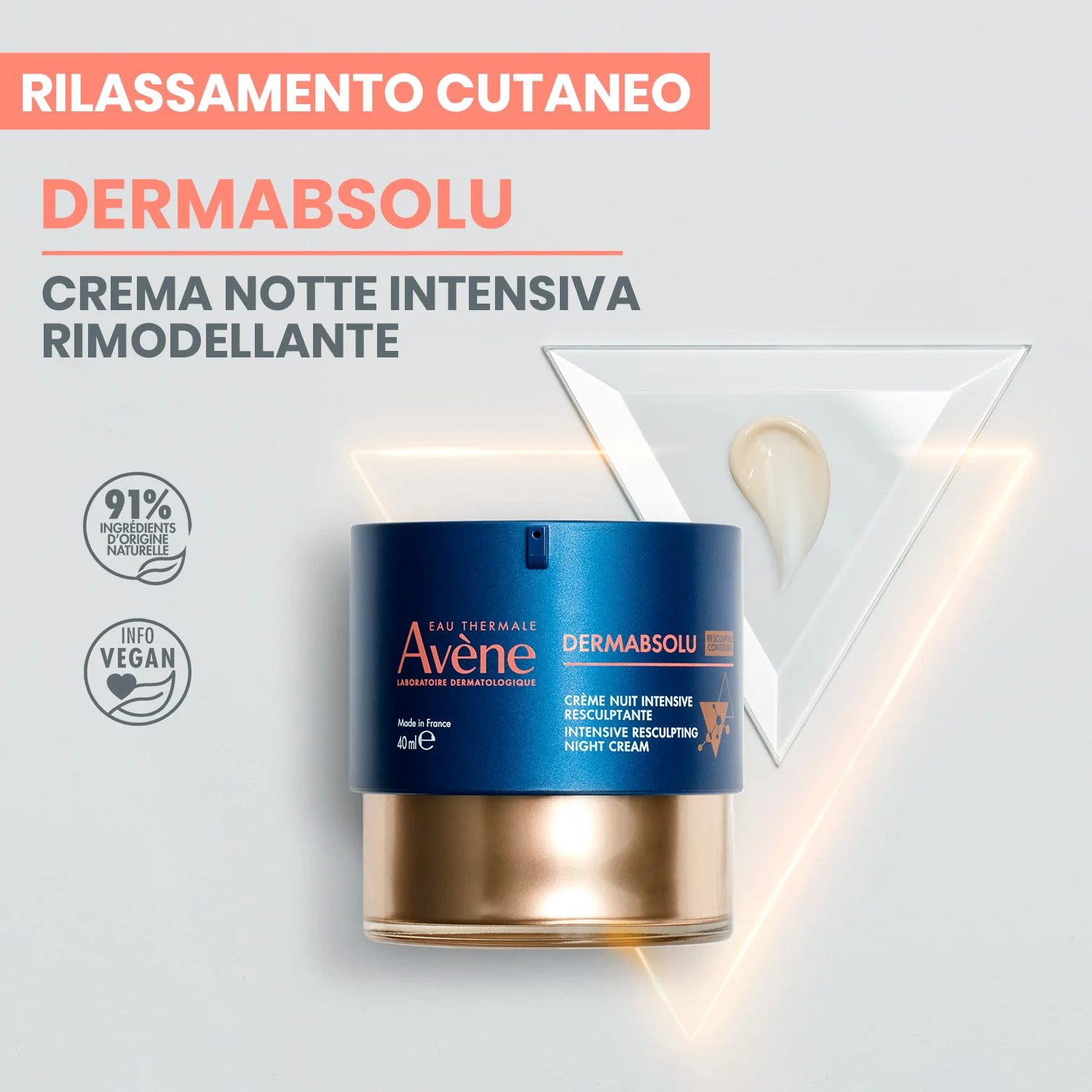 DermAbsolu Intensive Reshaping Night Cream - Global nattbehandling for ansiktet, Antirynkebehandling for ansiktet