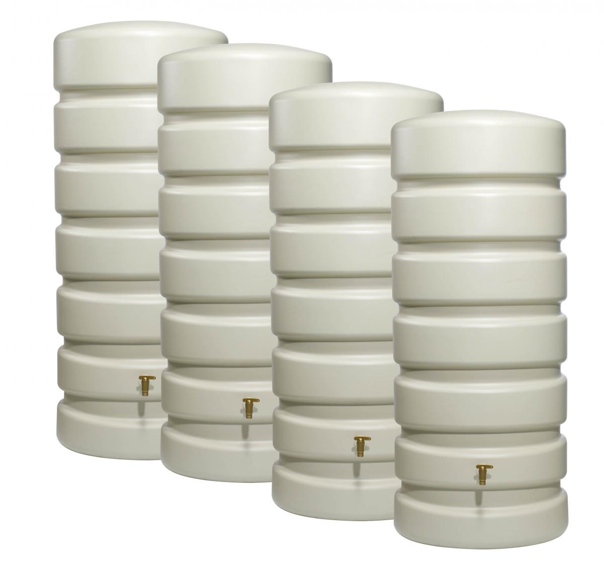 4rain Classic Wandtank-Set 2.600 L sandbeige