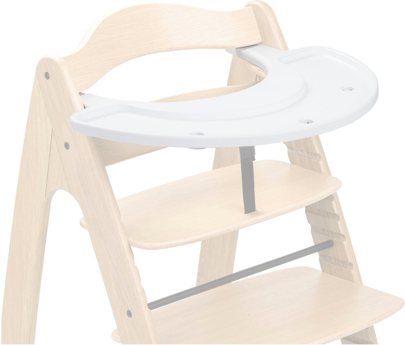 Hauck Hochstuhltablett Arketa Play Tray, White, Kunststoff