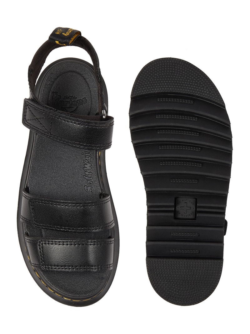 Sandalen aus Leder Modell 'Klaire' in schwarz