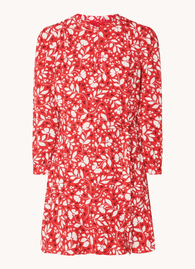Abito corto a blusa Erin di Hobbs con stampa floreale e cintura da annodare