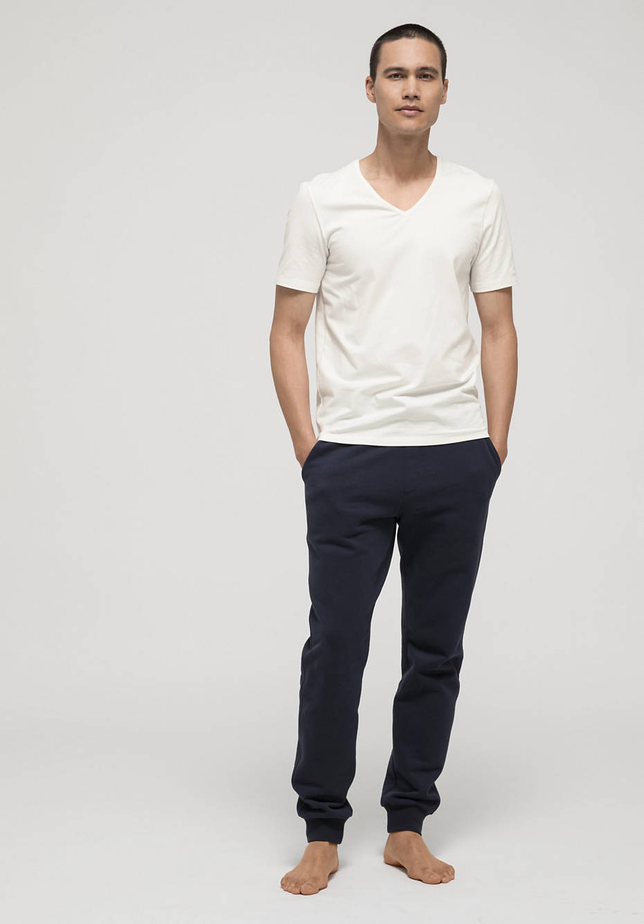 T-Shirt V-Neck PureLUX im 2er Set aus Bio-Baumwolle