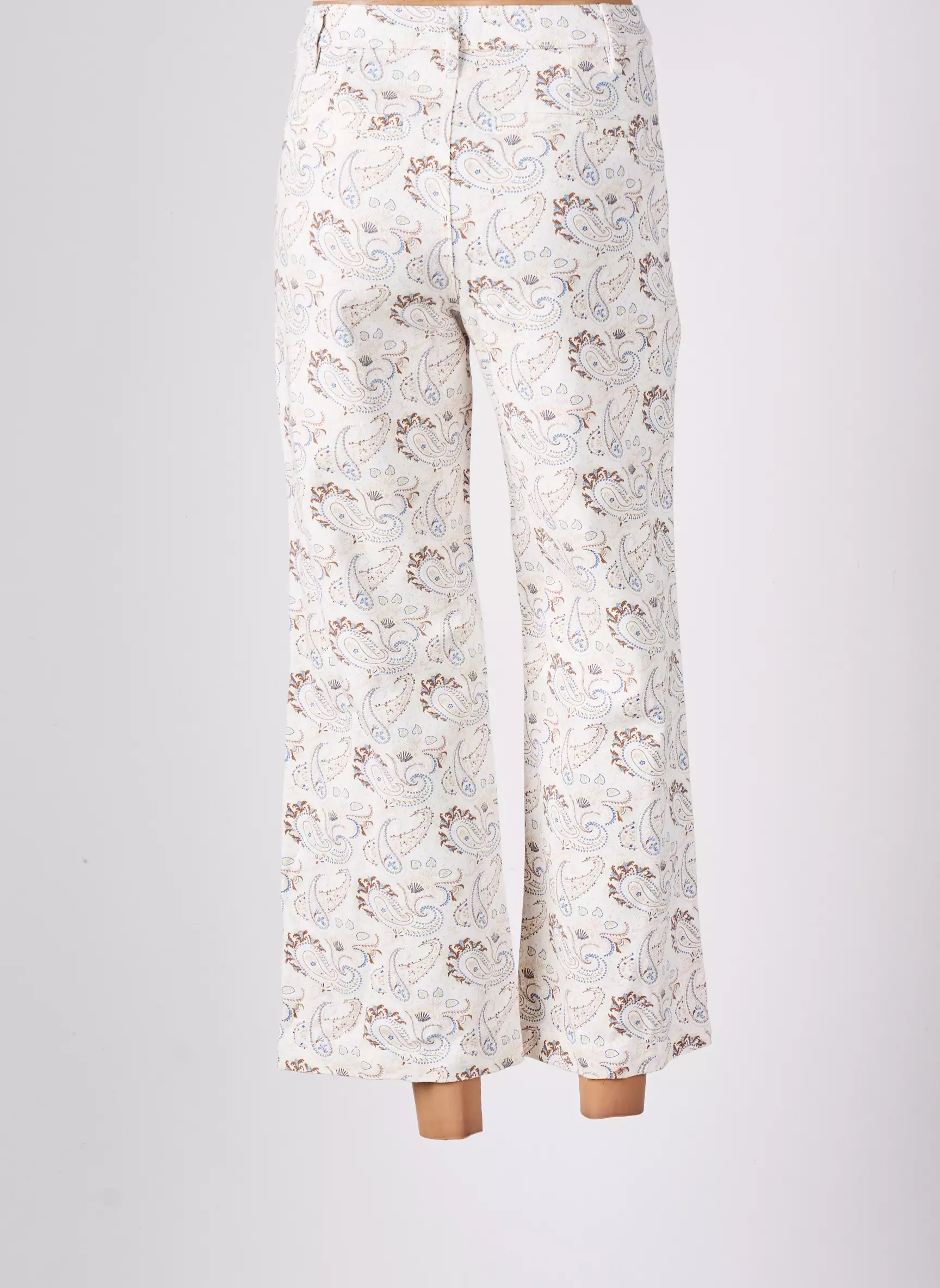 Cache Cache Pantalon7 8 Femme couleur beige