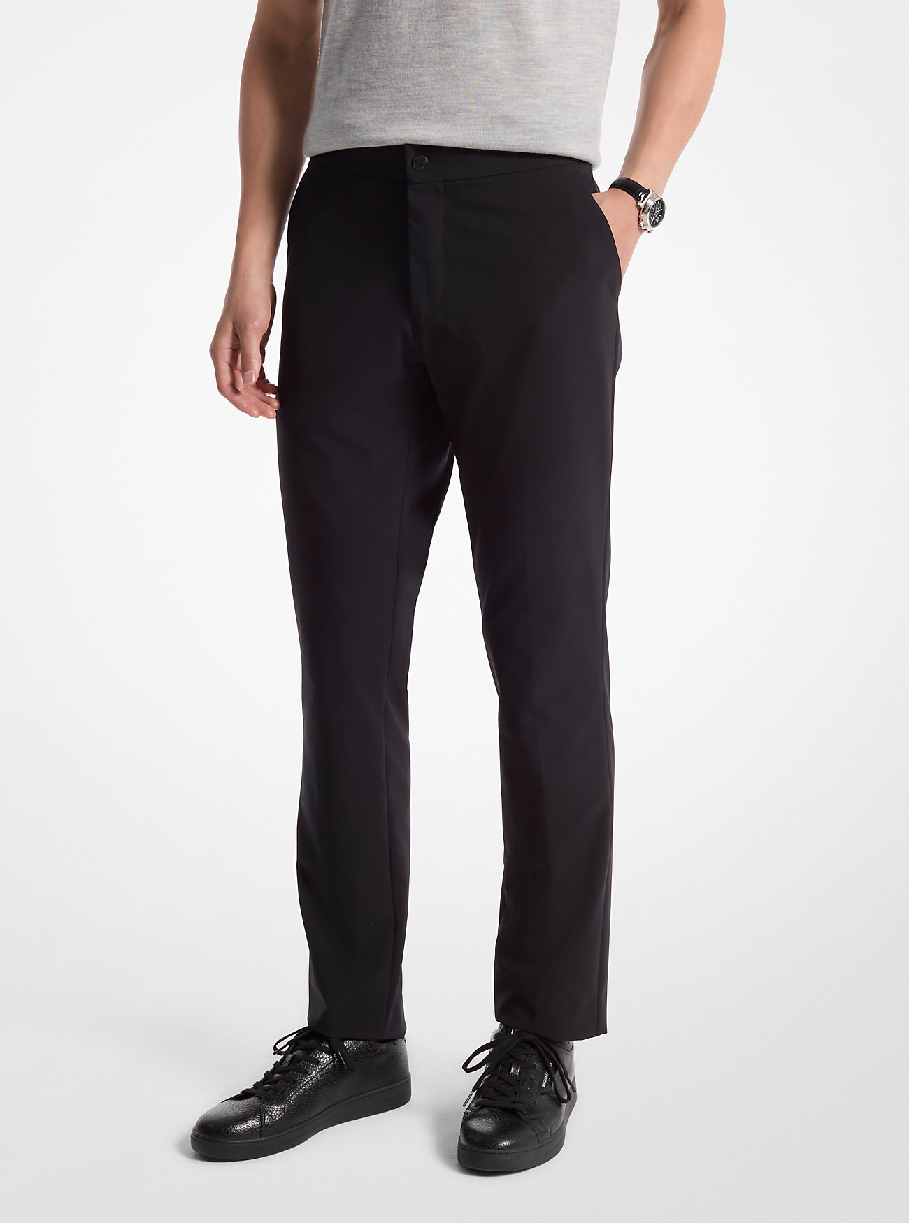 Pantaloni tecnici in tessuto - NERI