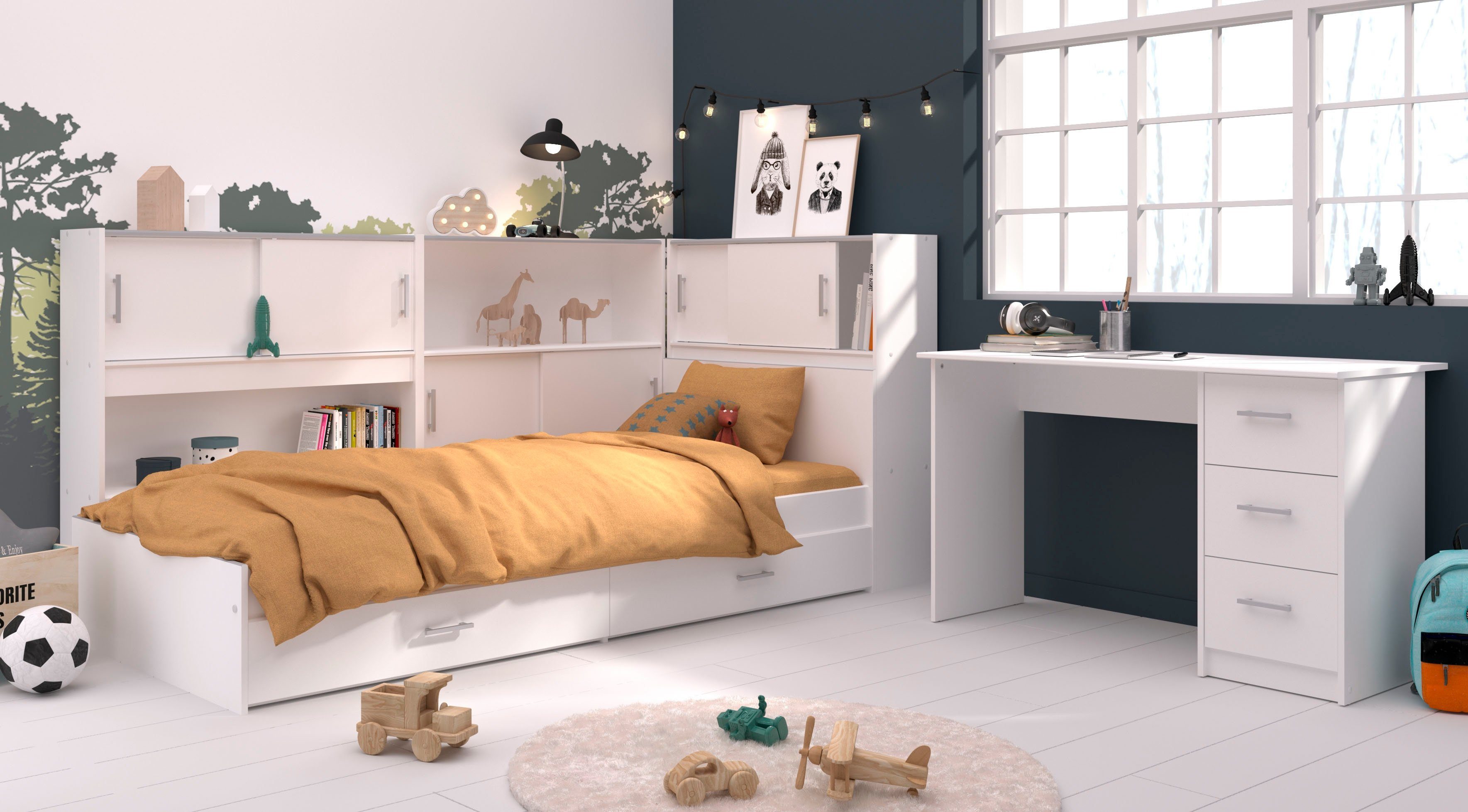 Parisot Jugendzimmer-Set Snoop 2, mit Schreibtisch