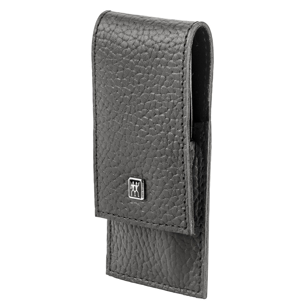 Classic Inox Taschen-Etui. Rindleder. anthrazit. 3-tlg.