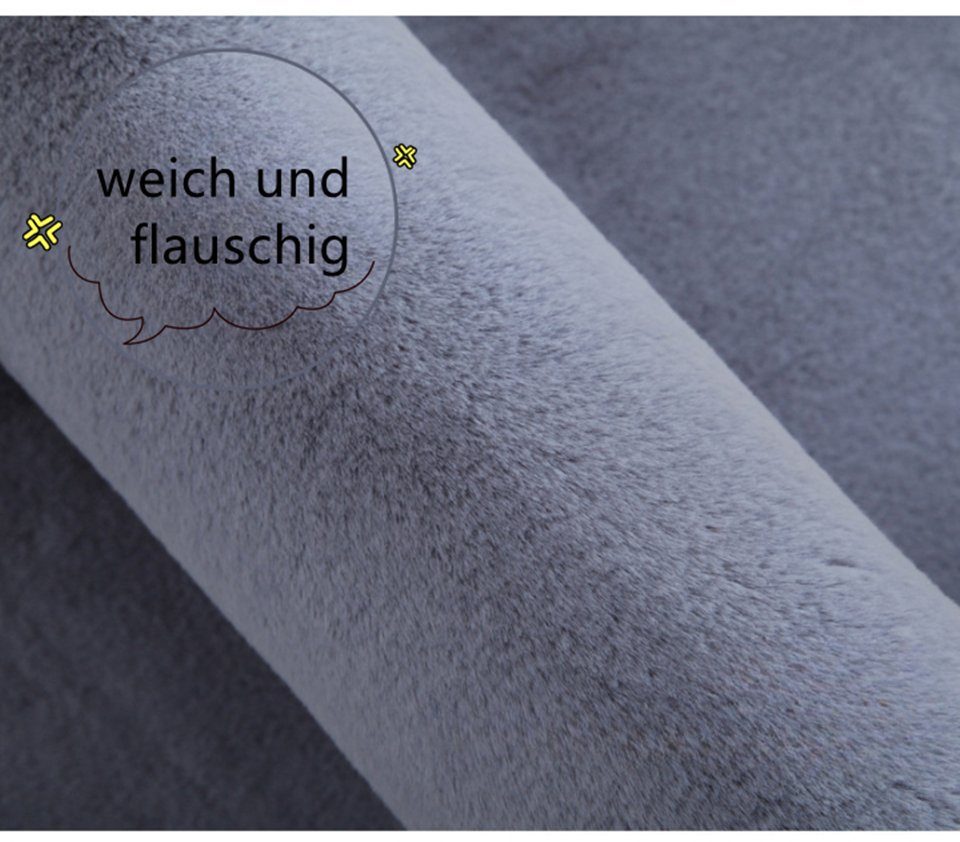 Fellteppich Kunstfell teppich, MULISOFT, rechteckig - S, Höhe: 22 mm, Super Soft Shaggy Teppich 60 x 90 cm
