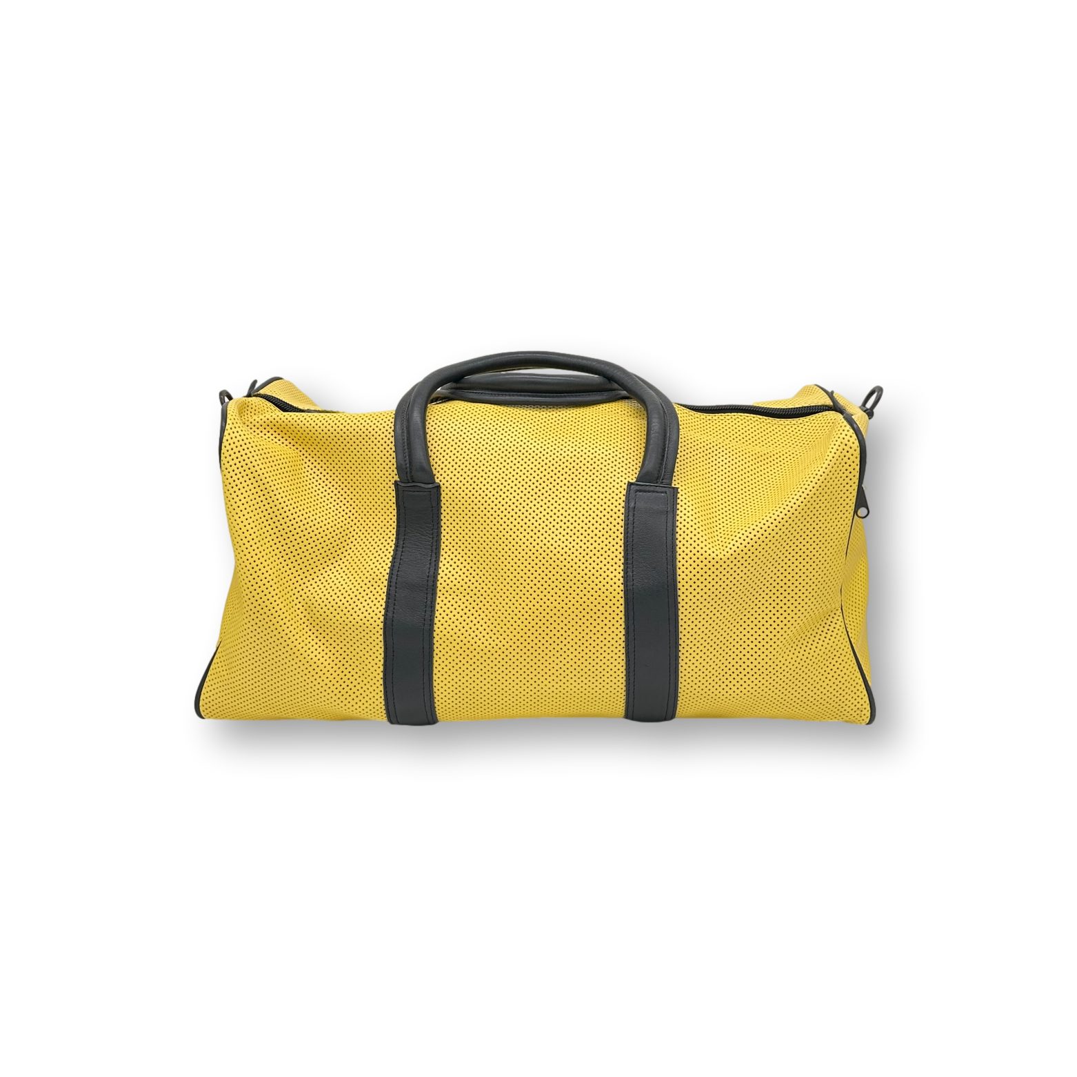 Mesouk Weekender Gelber Weekender Hamal - Handgemachte Leder Reisetasche