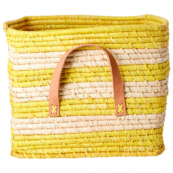 Rice - Raffia Square Basket - Tasche