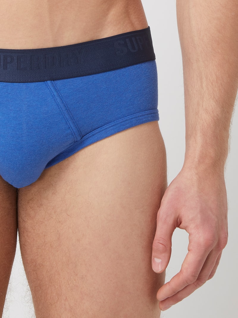 Slip in unifarbenem Design im 3er-Pack in blau