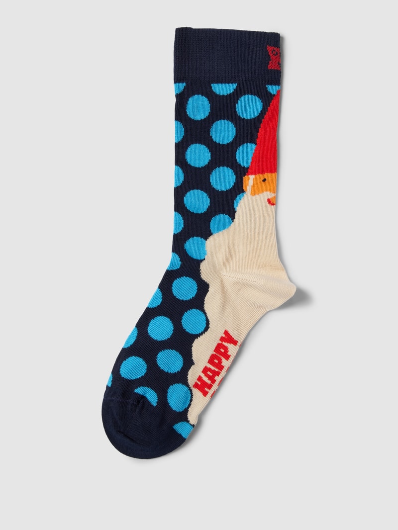 Socken mit Allover-Muster in blau