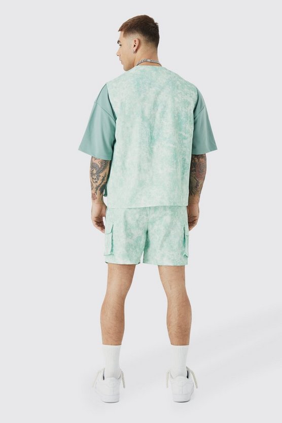 Cargo-Shorts mit elastischem Bund