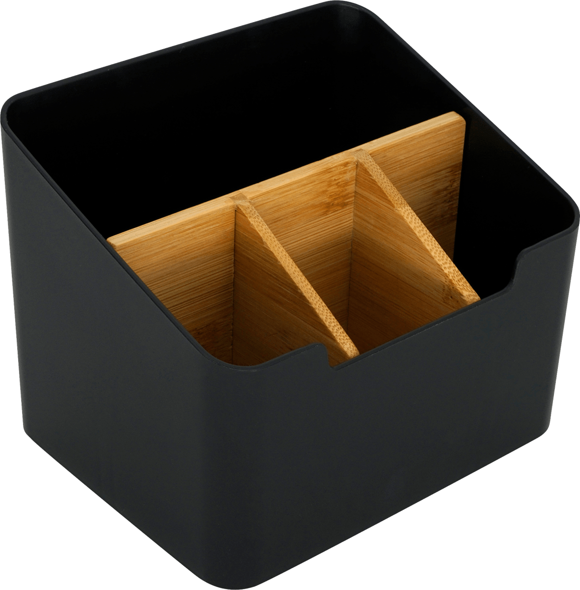 Organizer schwarz mit Bambus Elementen, 1 St