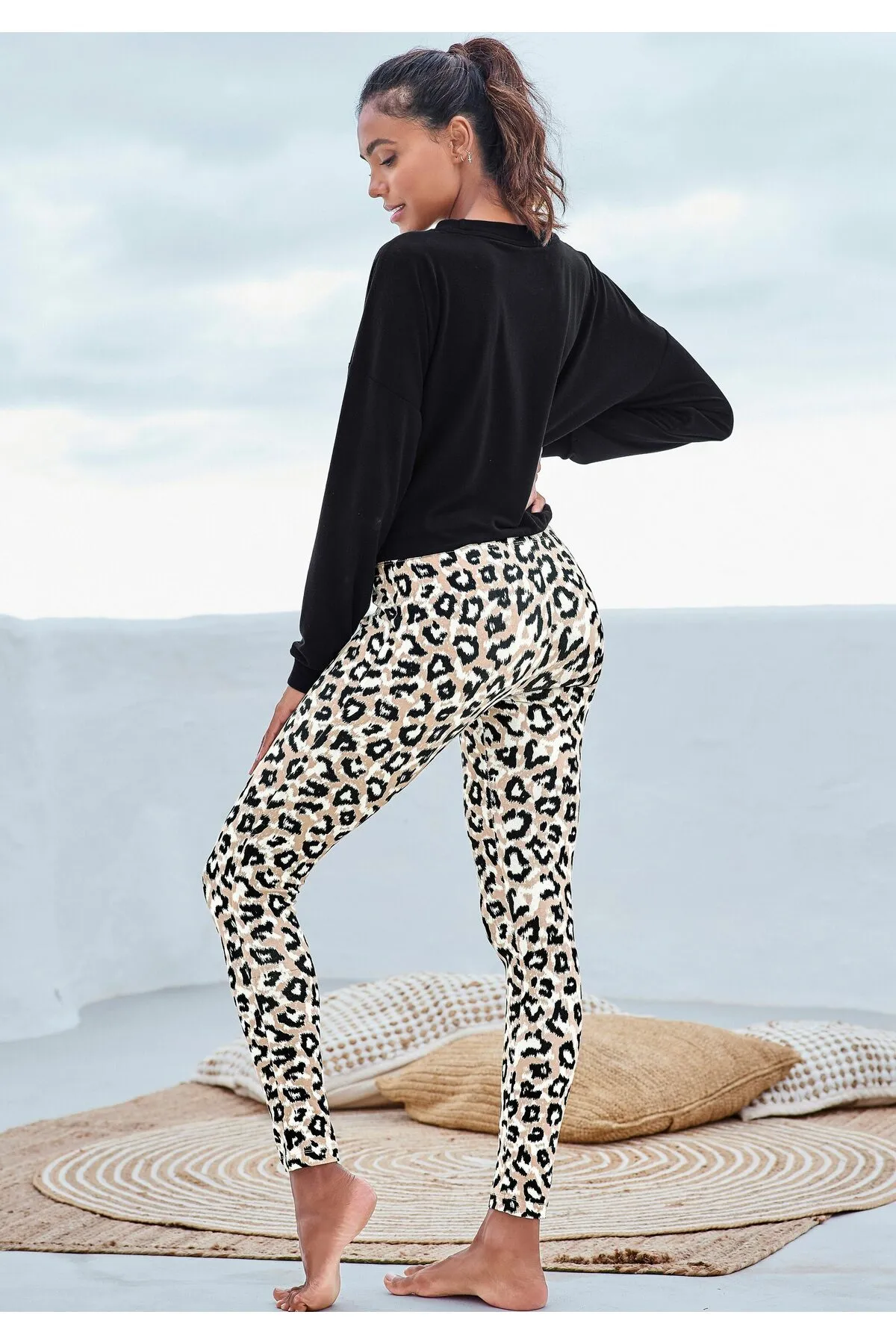 LASCANA  Pyjamahose - Ecru - Relaxed
