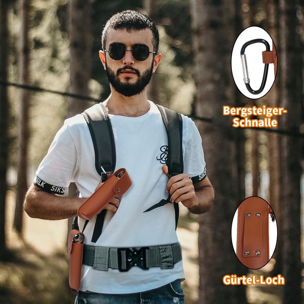 götäzer Erdbohrer Outdoor-Survival-Bohrer, Holzbearbeitungs-Handbohrmaschine, Holzbohrer, Nagel und Handstanze, Multifunktionswerkzeug