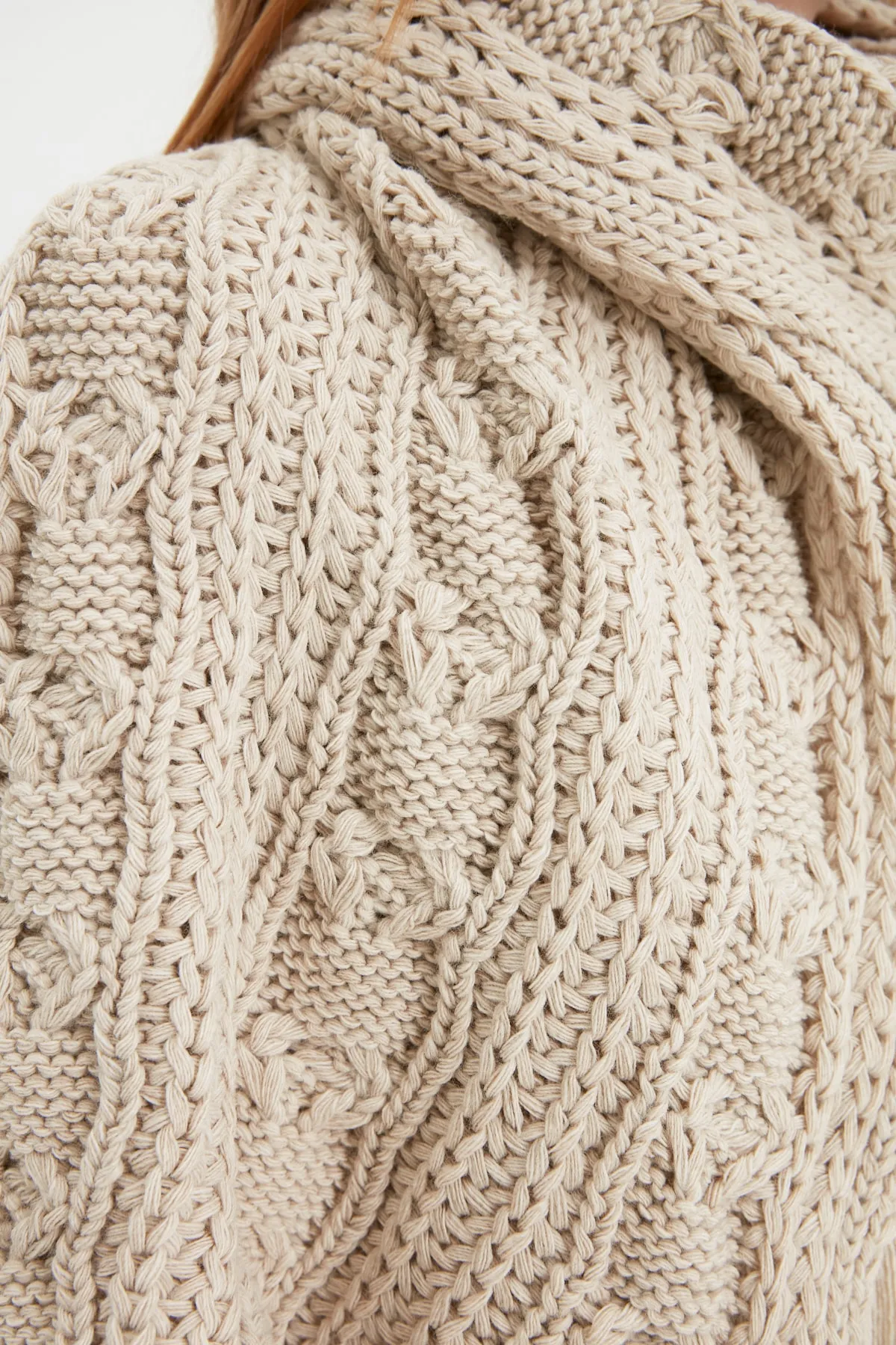 Trendyol Collection  Schal - Beige - Strukturiert