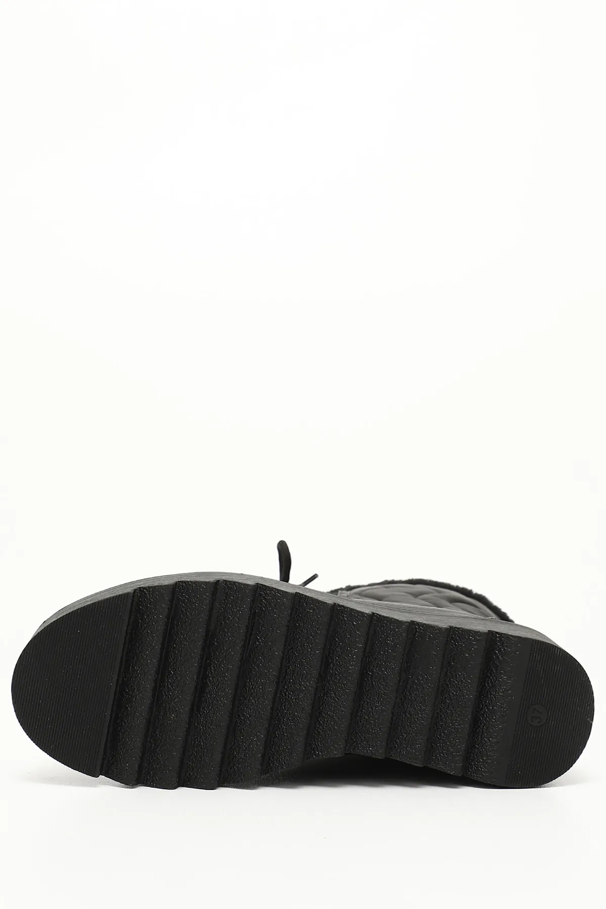GÖNDERİ(R)  Schwarze Damen-Schneestiefel mit runder Spitze 06414