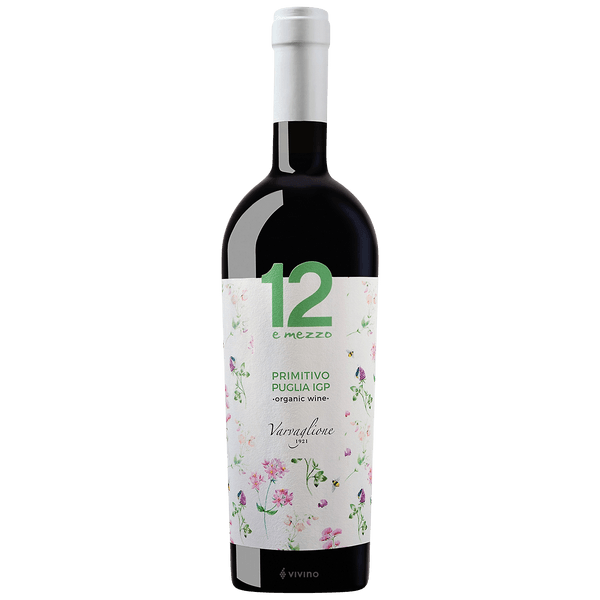 Varvaglione 12e Mezzo Puglia Primitivo Organic Wine 2021