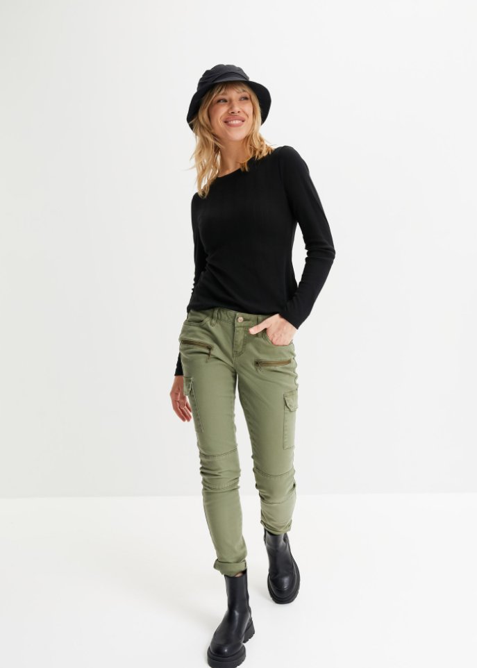 Langarmshirt in Strickoptik