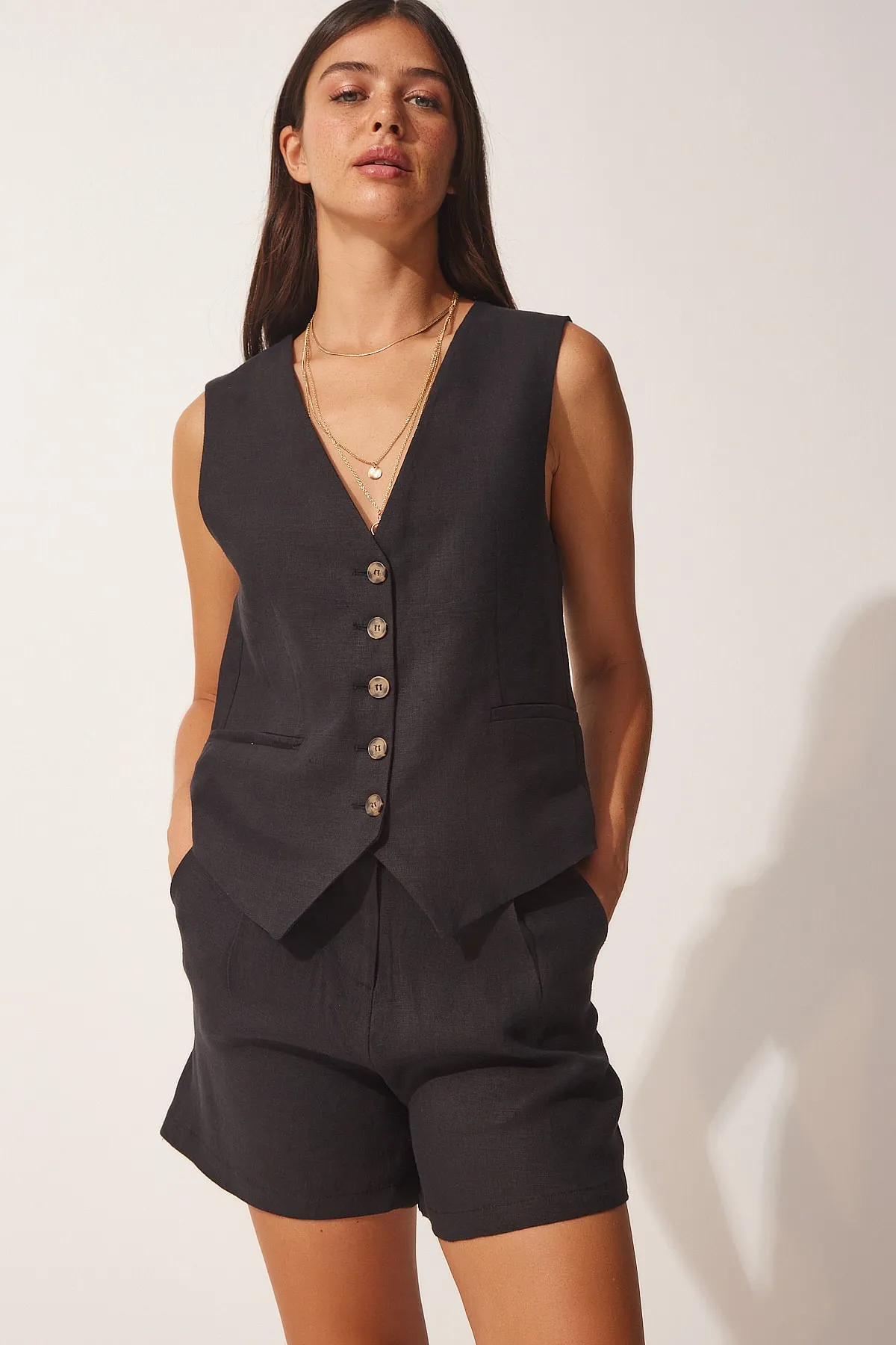 Happiness İstanbul  Zweiteiler - Schwarz - Regular Fit