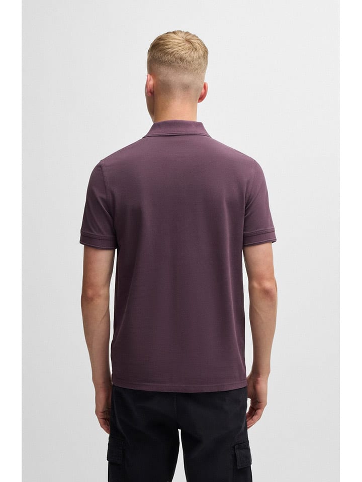 BOSS Orange Poloshirt in Bordeaux günstig kaufen