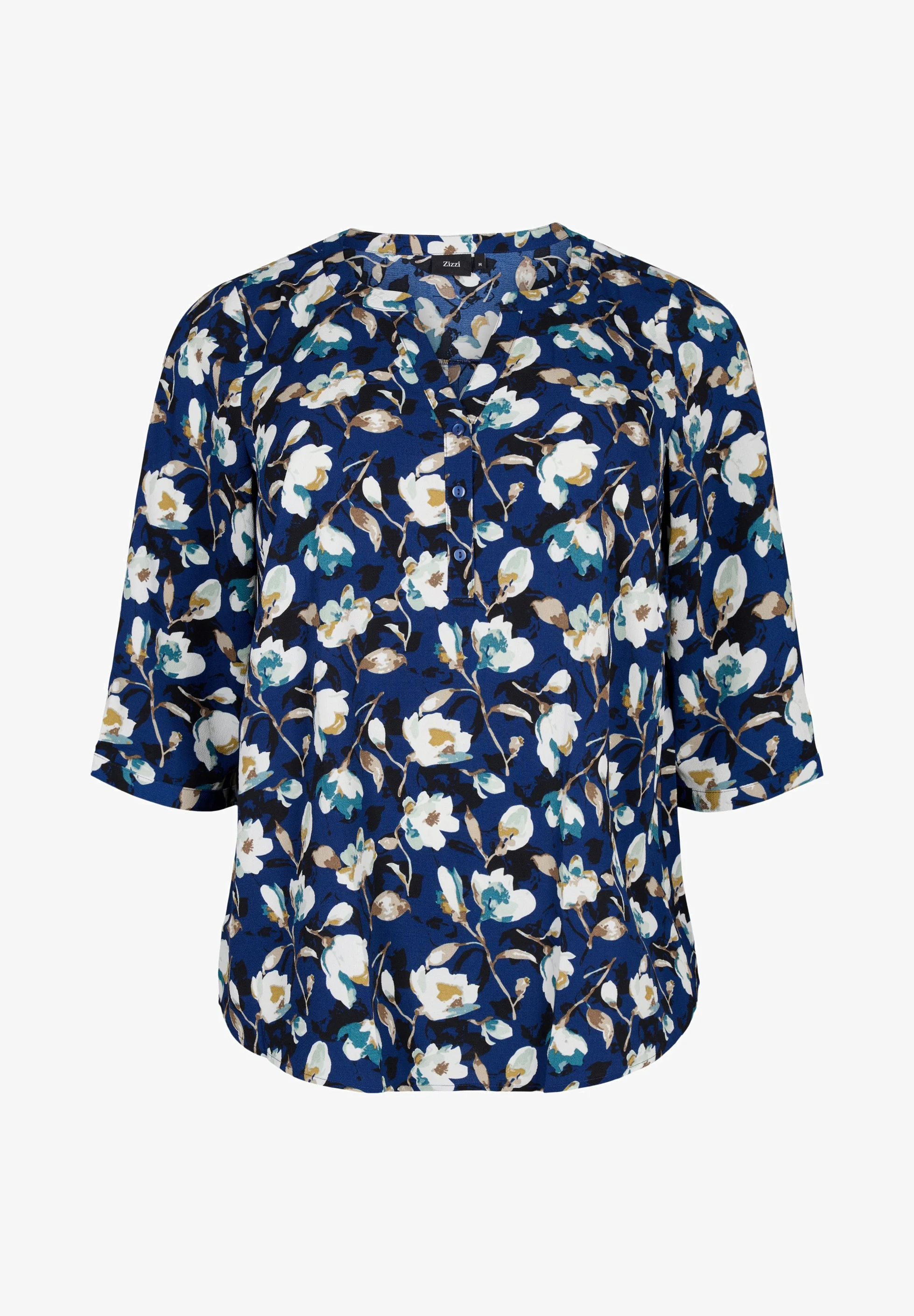 Zizzi FLORALE MIT 3/4-ÄRMELN - Blusa