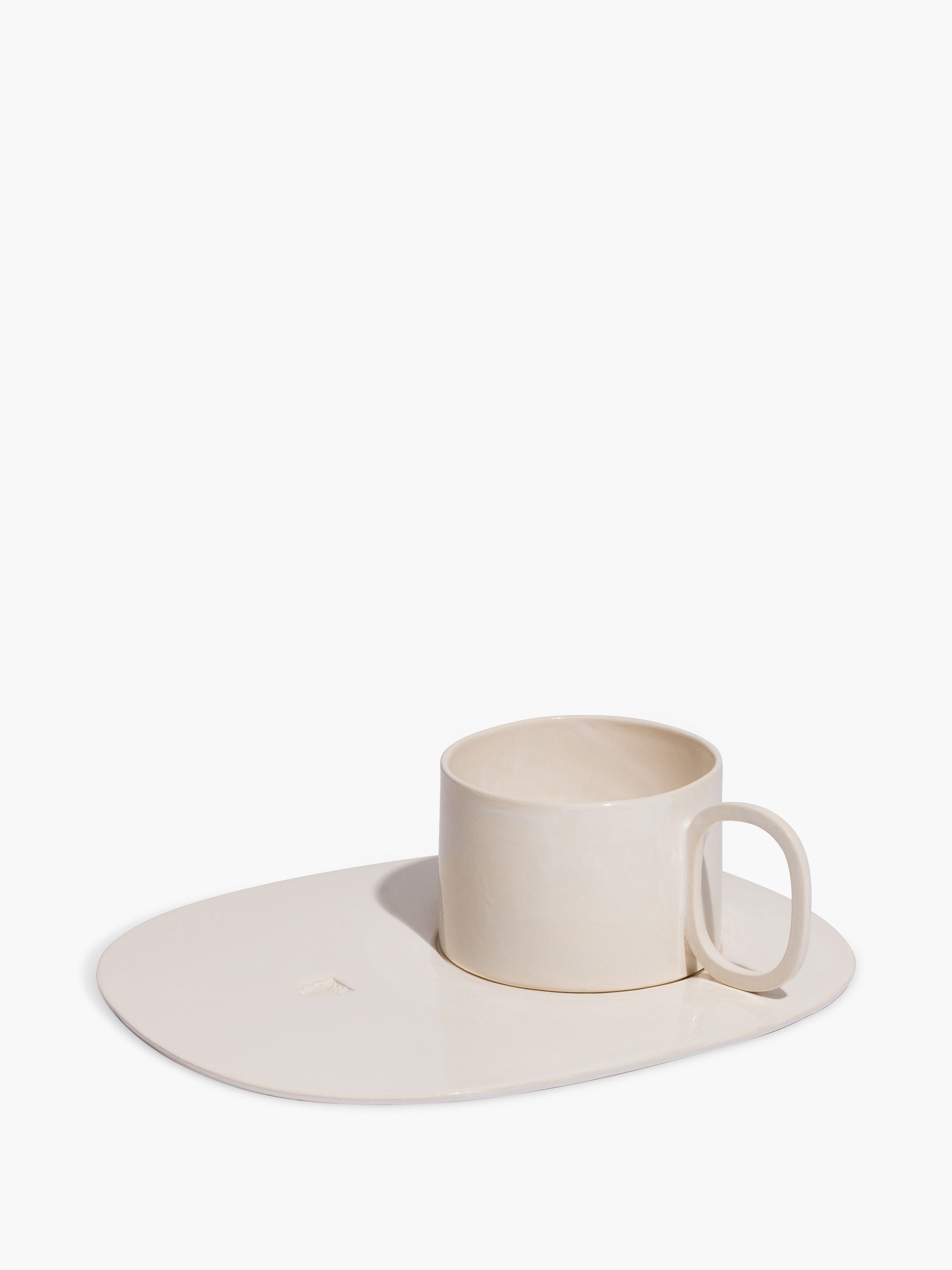 Tasse à café - Anse creuse avec plateau