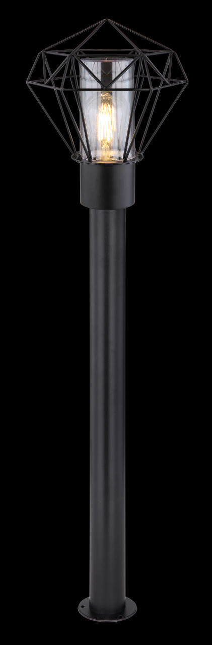Globo Lighting - HORACE - Außenleuchte Edelstahl schwarz, 1x E27 LED