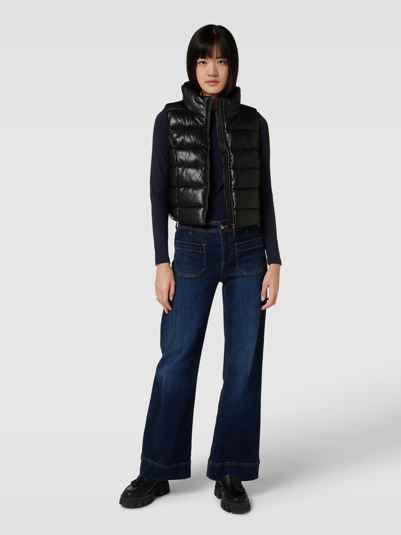 Longsleeve mit U-Boot-Ausschnitt in dunkelblau