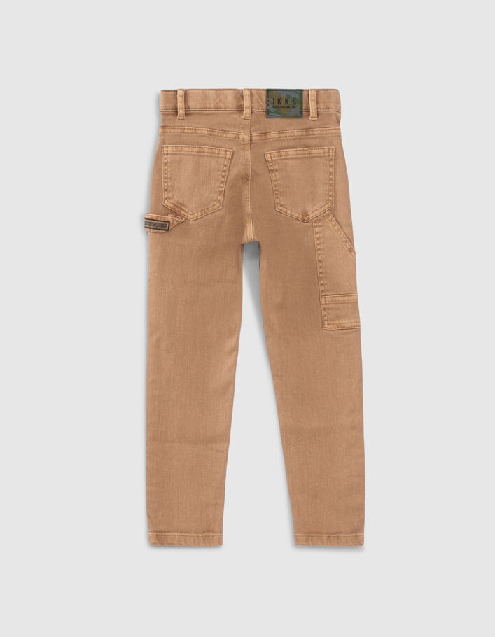 Pantalon STRAIGHT camel esprit Charpentier garçon