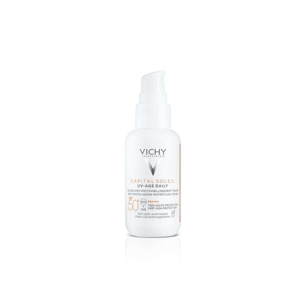Vichy Capital Soleil Fluide Anti-Photoviellissement teinté SPF50+ Visage UV-AGE Daily
