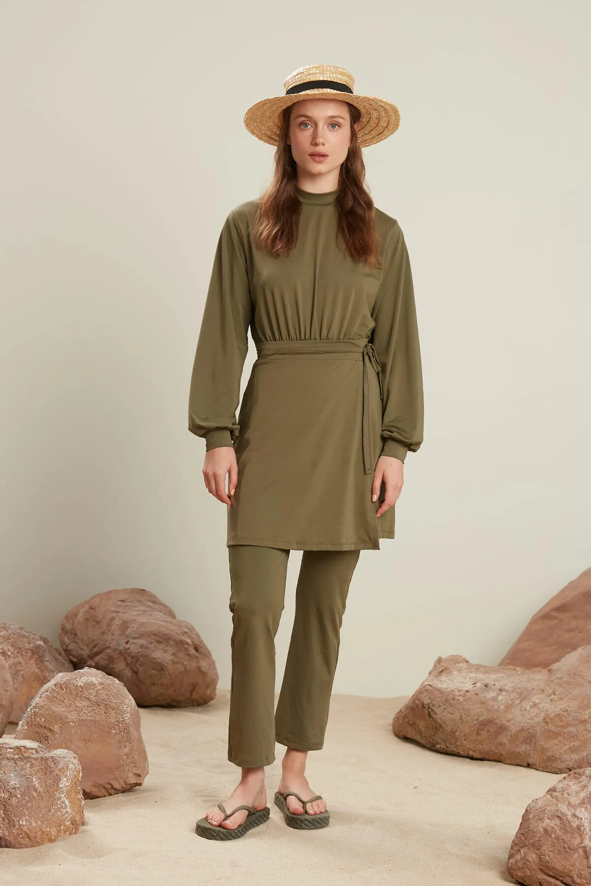 Manuka  HIJAB-BADEANZUG-ROCK KHAKI