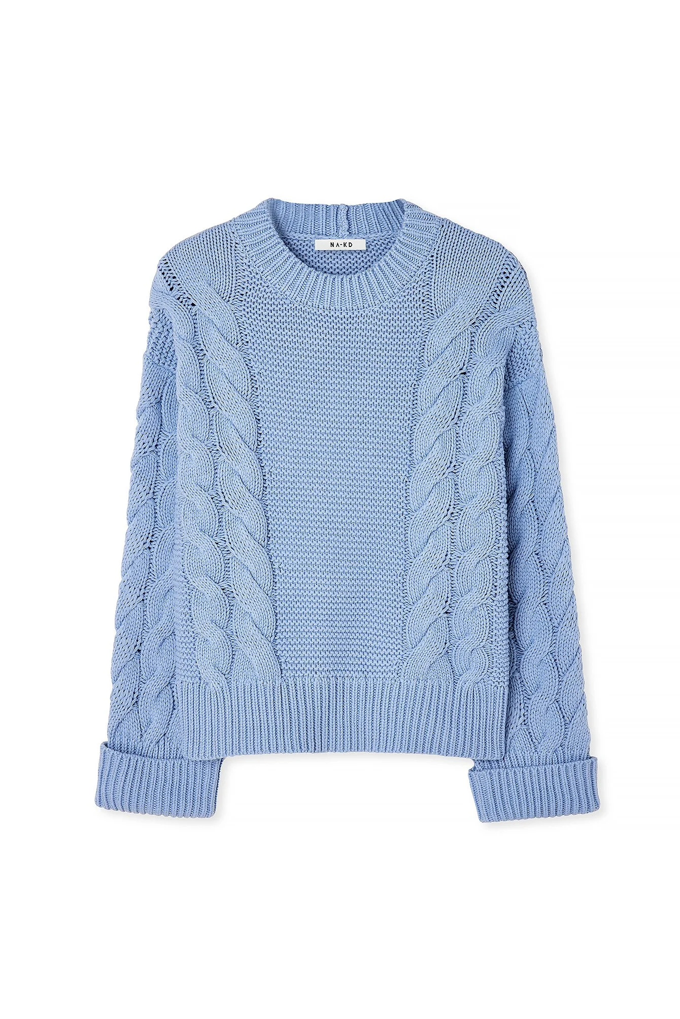 Oversized-Strickpullover mit Zopfmuster