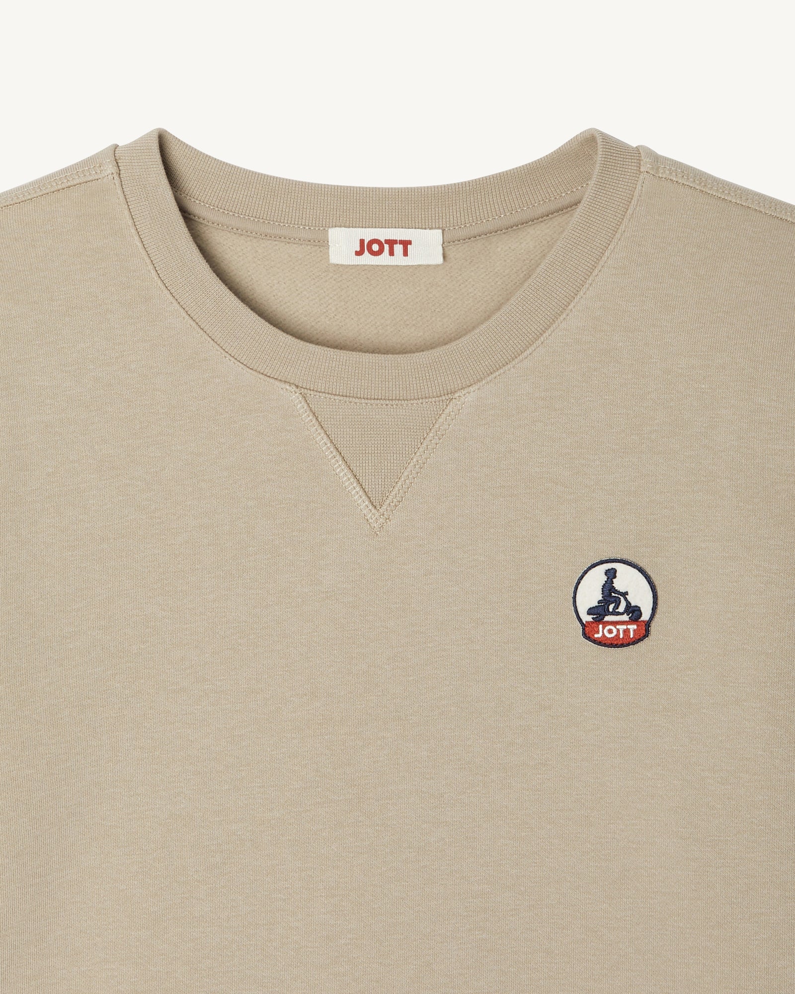 Sweat en coton biologique Beige Elvas