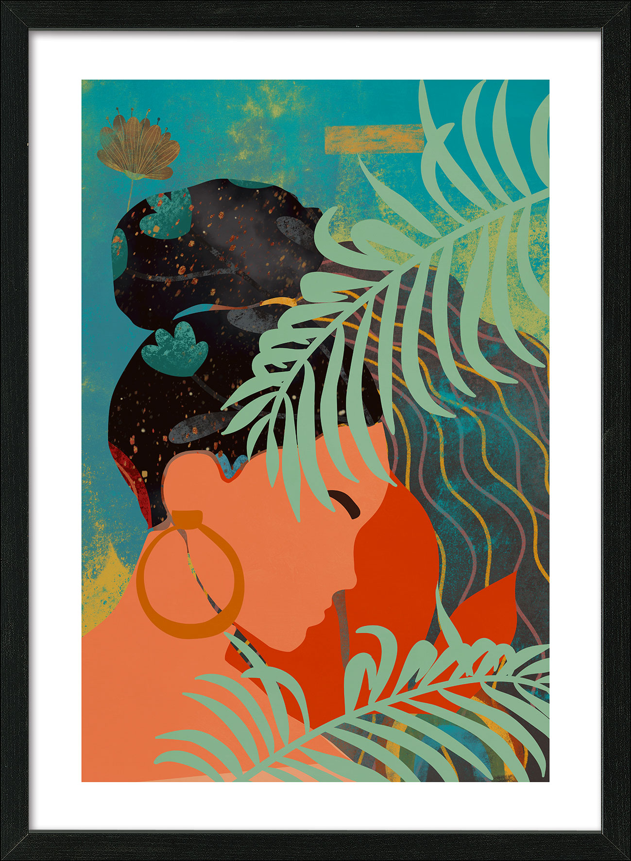 Pro ArtKunstdruck gerahmt 75x55cm