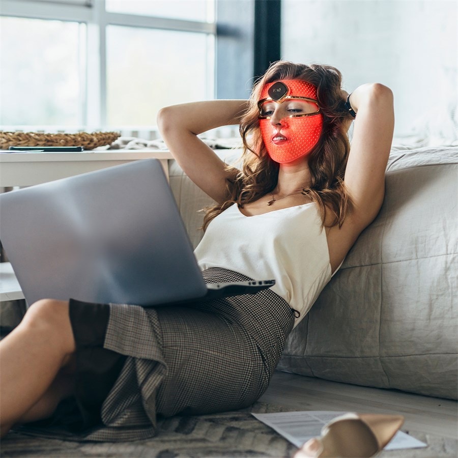 Smart Silicone LED Face Mask Zur Lichttherapie Aus Silikon